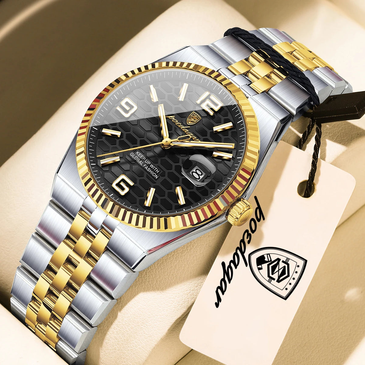 POEDAGAR Casual Women's Watches Luxury Stainless Steel Date Watch For Woman Luminous Waterproof Quartz Fashion Ladies Wristwatch