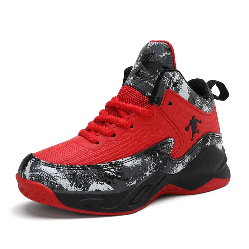New Kids Brand Basketball Shoes Breathable Comforthable Children Sport Shoes Outdoor Boys Basketball Sneakers Girls Gym Shoes