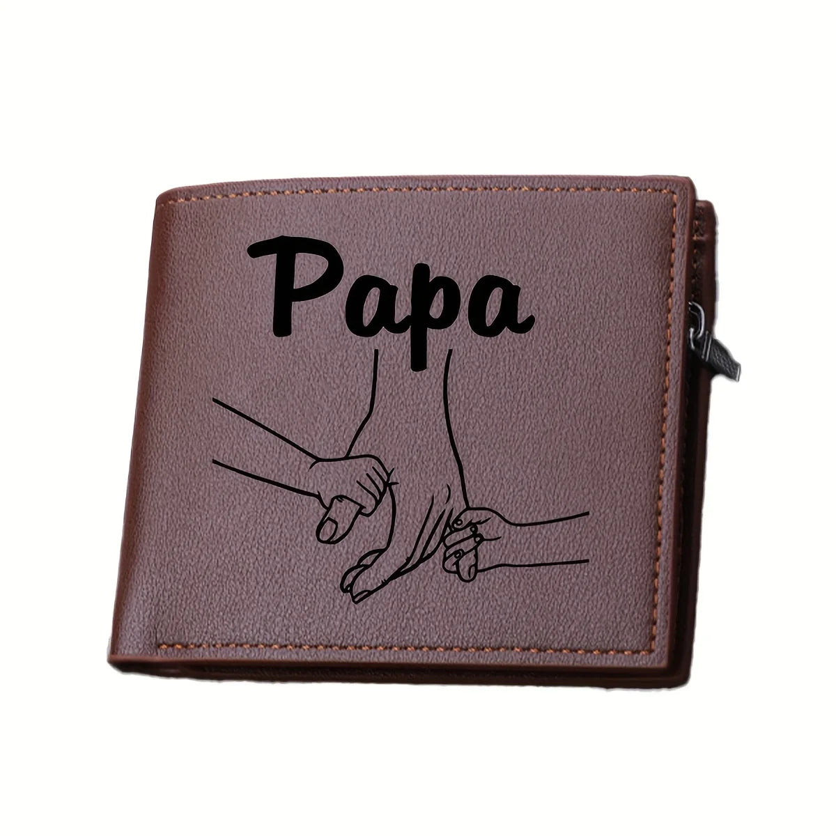 Customized Name Wallets for Men Fashion Leather Card Holder Personalized Name Purse Father's Day Gifts From Wife Daughter Son