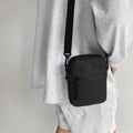 Messenger Sling Bags For Men Casual Canvas Small Zipper Crossbody Pouch Simple Small Crossbody Shoulder Bag Men Bag
