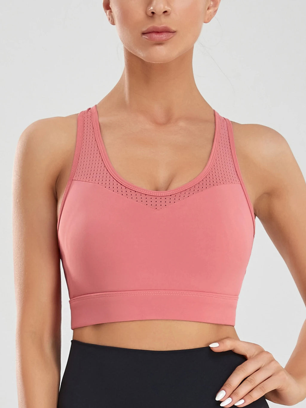 Women's Sports Bra Wireless Fitness Gym Running Underwear Breathable Shockproof Vest Style Back Beauty High Strength Yoga Bra