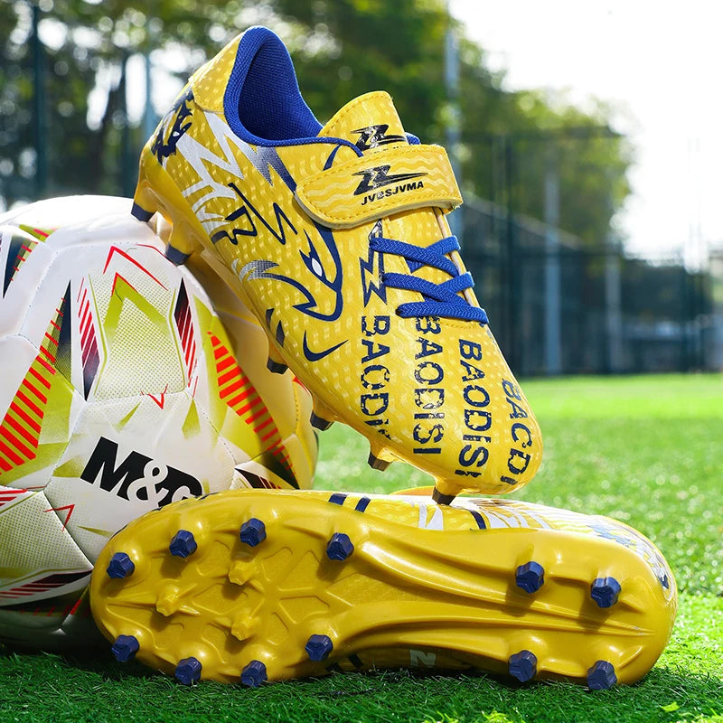 New Men Kids Soccer Shoes Non-Slip Football Boots Ultralight Cleats Match Grass Boys Professional Training Shoes Drop Shipping