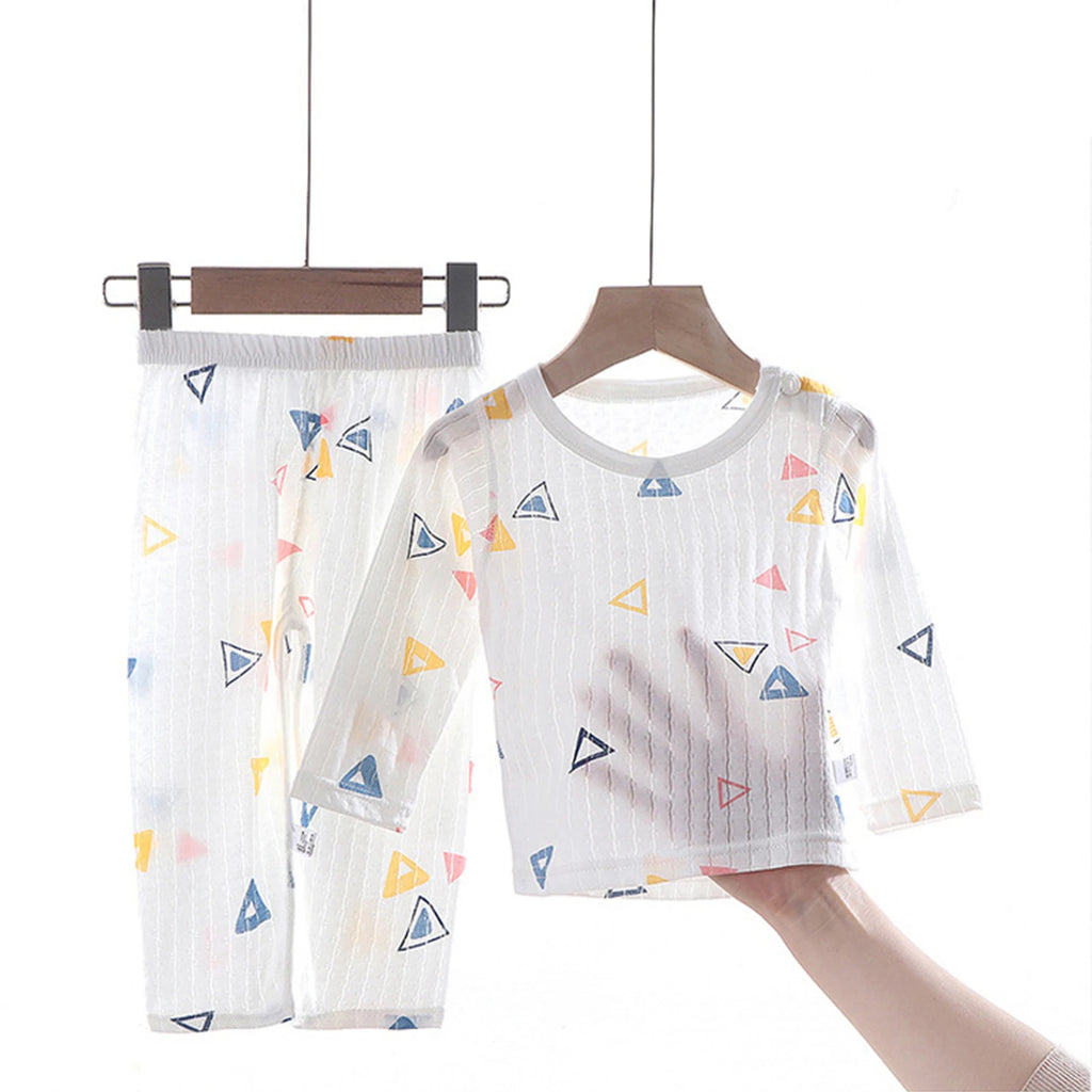 Children Pajamas Set Boys Cotton Clothes Children Pants Set Cartoon Sleepwear Set Kids Pajamas Girls Toddler Baby Outfits Pyjama