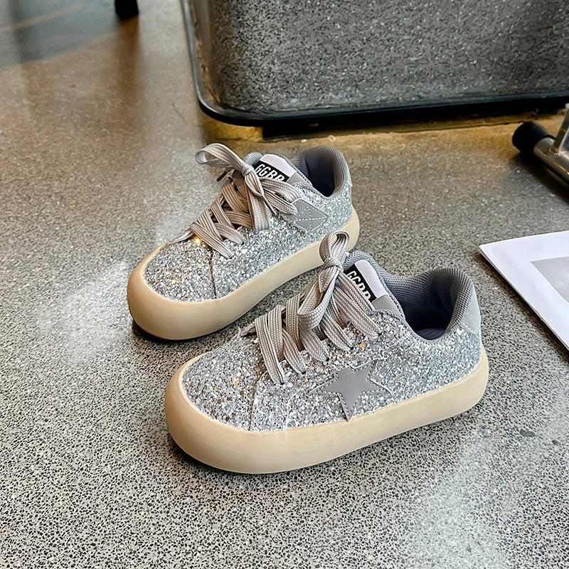 Sneakers Kids Summer New Boys Girls Sports Mesh Shoes Casual Board Shoes Leather Soft Soled Children Small White Shoes