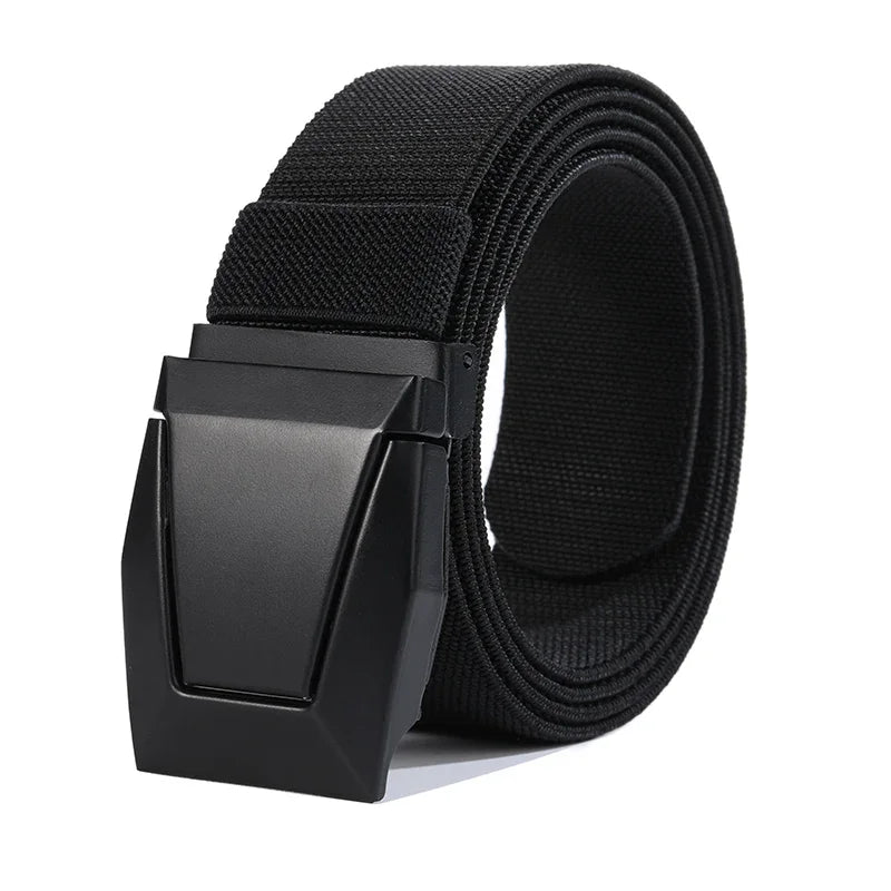 New Alloy buckle Fashion Men Belt  Adjustable Belts For Men Elastic Belts High Quality Wear-resistant Training Belt