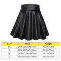 Fashion Faux Leather Skirts High Waist Elastic Mini Short Skirt Multipurpose Women Girls Clothing For Skater Work Nightclub