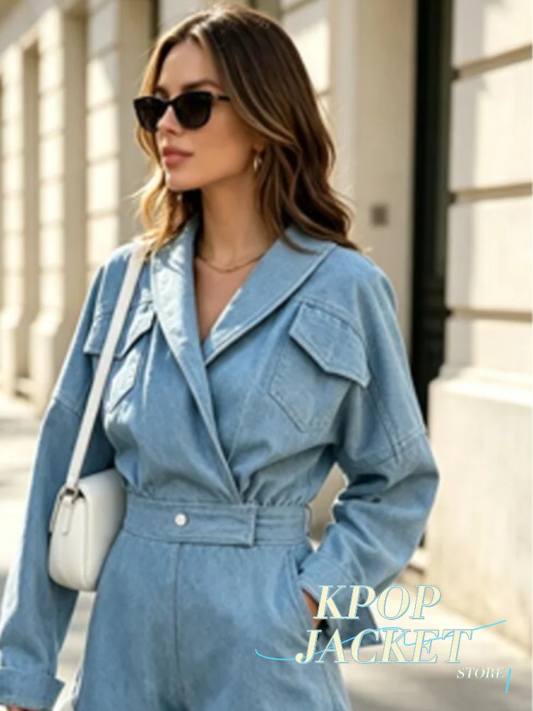 Women Fashion Ruffle Patchwork Coat Shorts Suit Long Sleeve Lapel Crop Tops Lady Set 2026 Summer Autumn New High Street Wear