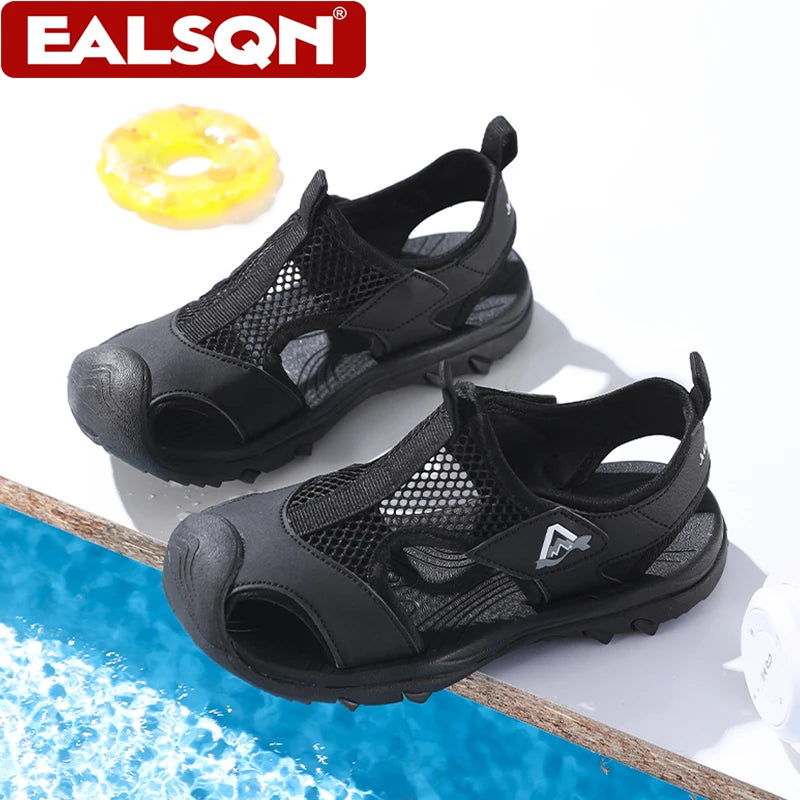 Kids Beach Water Sandals for Boys New Summer Girls Casual Shoes Closed Toe Anti-Collision Children Walking Sandials