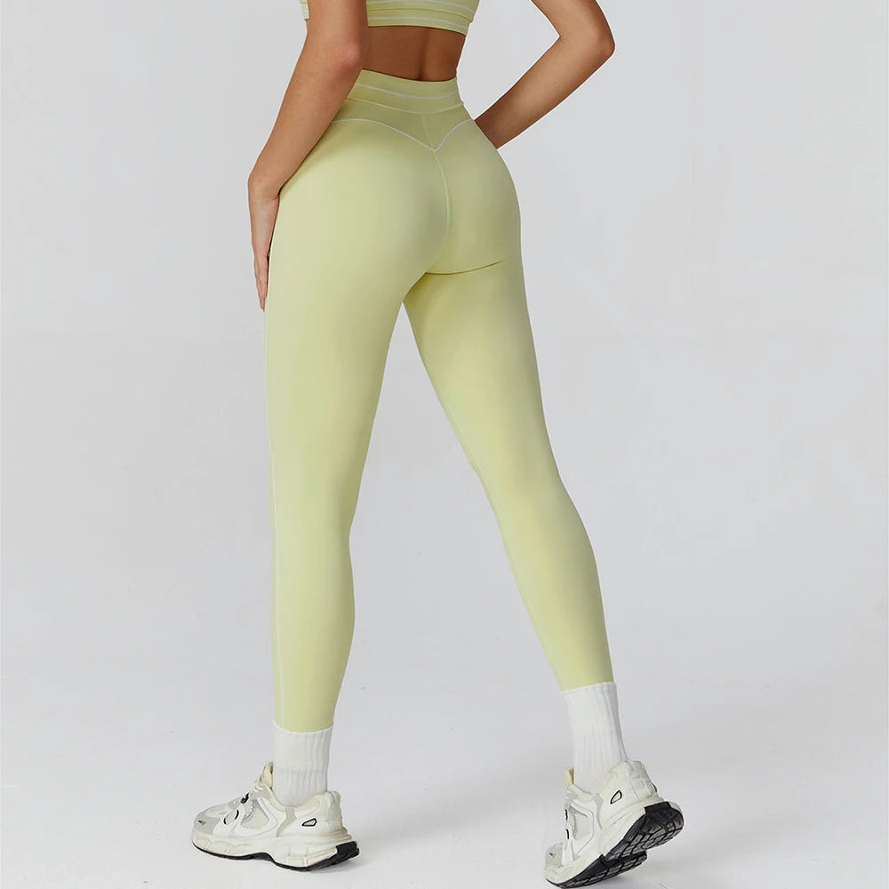 Yoga Leggings Women High Waist Gym Workout Leggings Fitness Yoga Pants Running Cycling Tights Breathable Sports Pants Sportswear