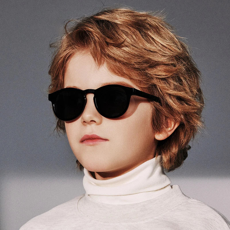 Fashion Round Kids Sunglasses Boys Girls Polarized Sun Glasses Light Weight Silicone Children Shades