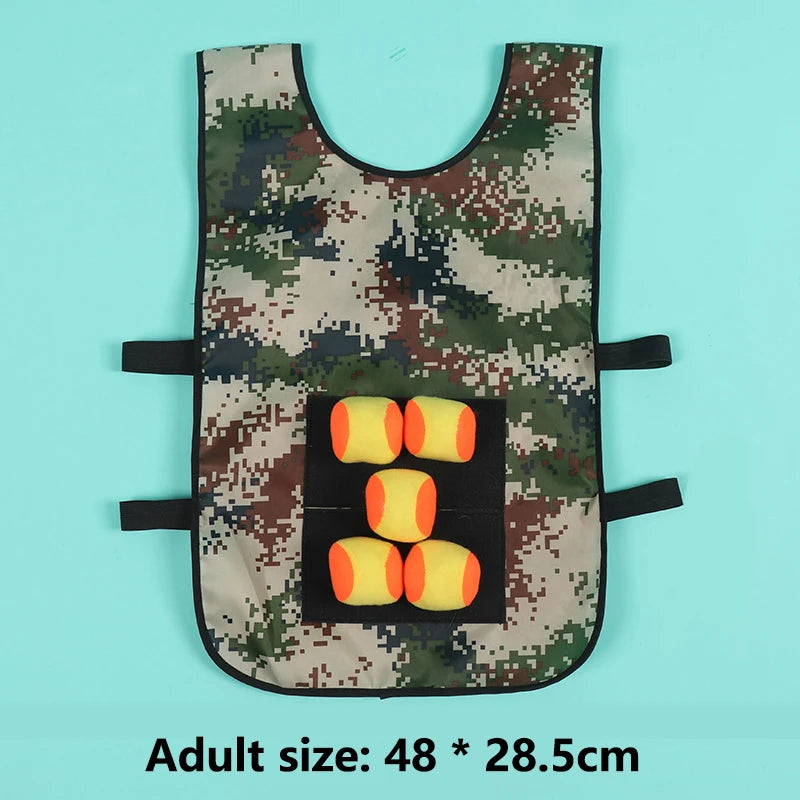 Kids Outdoor Sport Game Props Vest Sticky Jersey Vest Game Vest Waistcoat With Sticky Ball Toys For Children Sports Fun Toy