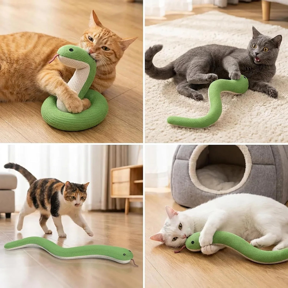 Pet Sound-Making Paper Toys Soft Plush For Teeth Grinding Interactive Chewing Simulation SnakeToyCats&DogsRelieve Stress Boredom