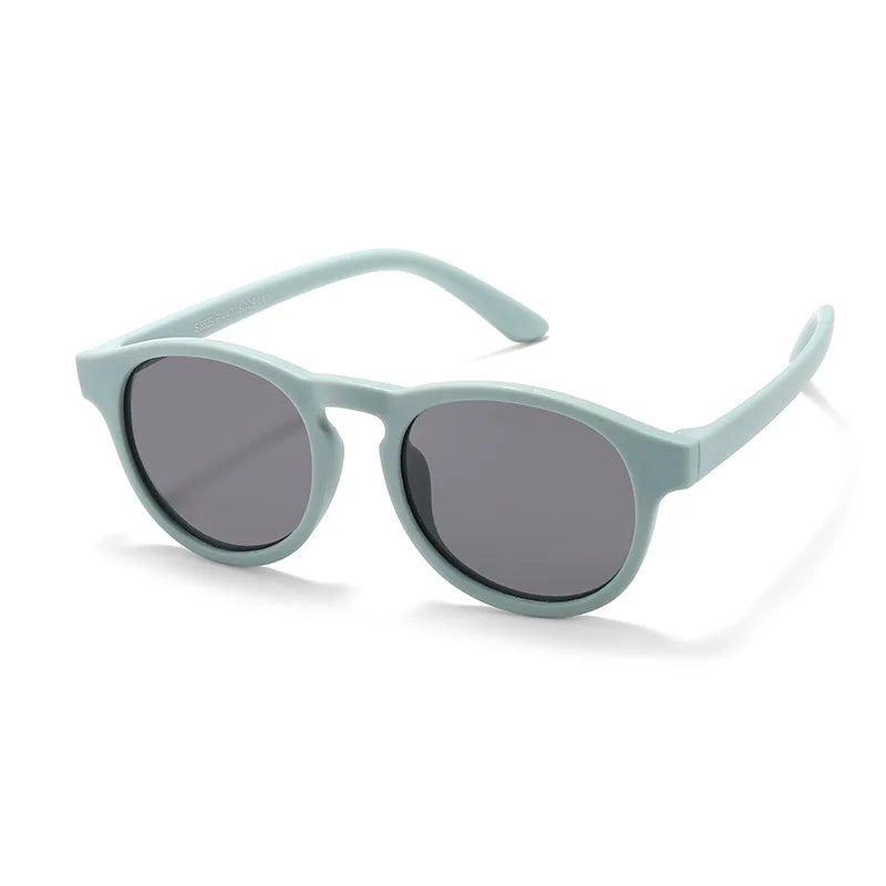 Fashion Round Kids Sunglasses Boys Girls Polarized Sun Glasses Light Weight Silicone Children Shades