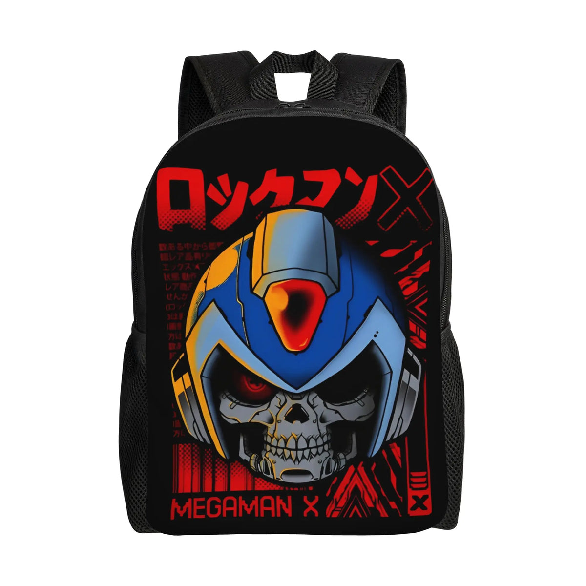 Megaman X Scifi Video Game   Backpack for Men Women Fashion High School Hiking Travel Daypack  Laptop Canvas Bags Lightweight