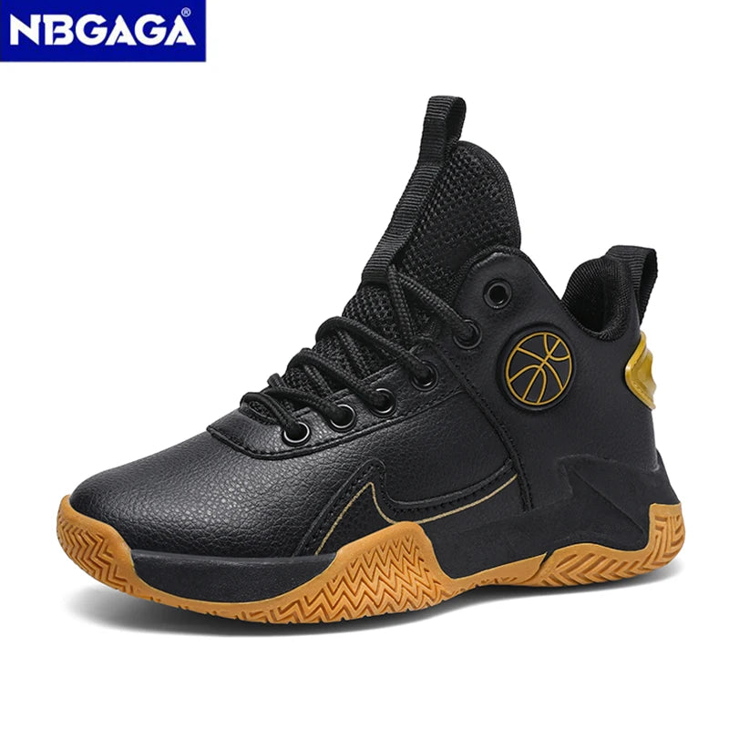 Children Basketball Shoes For Boys Girls Outdoor Trainning Non-slip Kid's Student Casual Running Sneaker Size 31-40