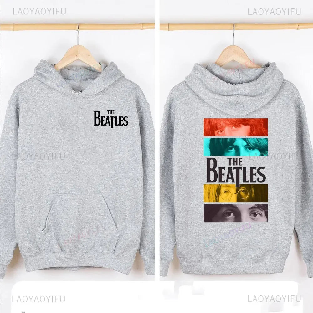 The B-Beatles Metal Rock Band Hoodie Men Women High Quality Sweatshirt Autumn Oversized Pullovers Autumn and Winter Long Sleeve