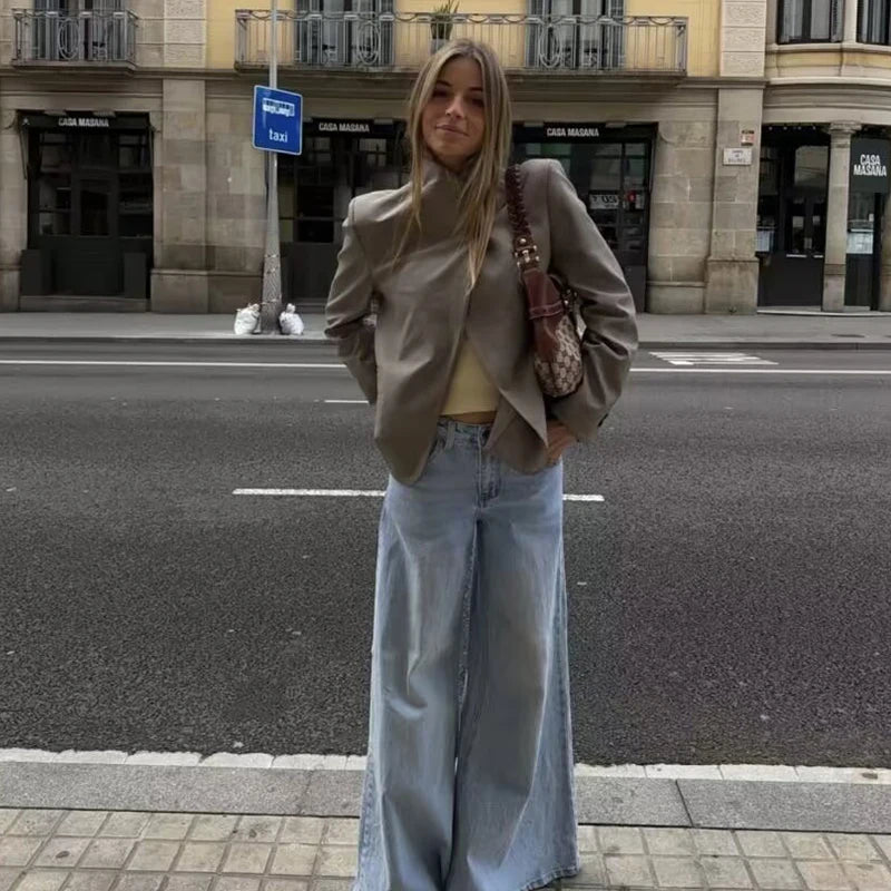 Blazers Spring Women's 2026 New Jackets Fashion Youth Elegant Office Blazers Blouse Chic Spring Travel Holiday Street Blazers