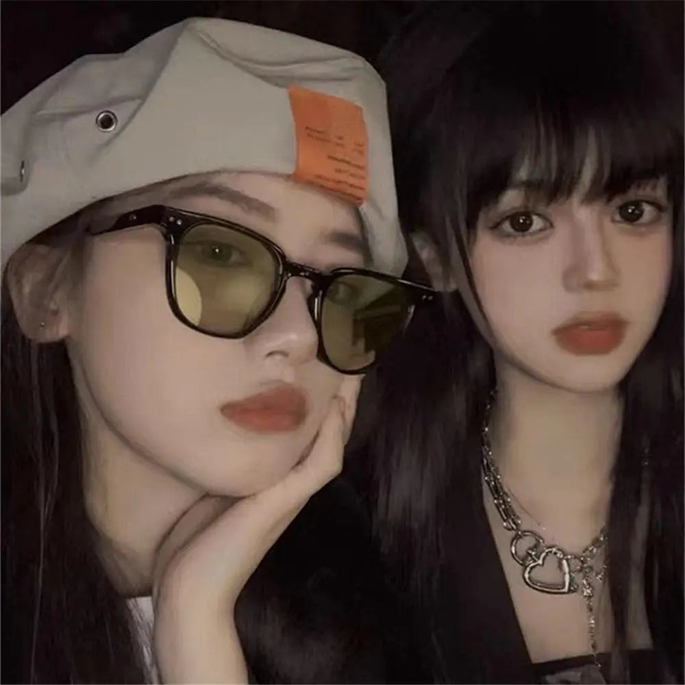 Vintage Square Sunglasses Women Men Luxury Brand Small Round Sun Glasses Female Designer Small Eyewear Oculos De Sol Male Female