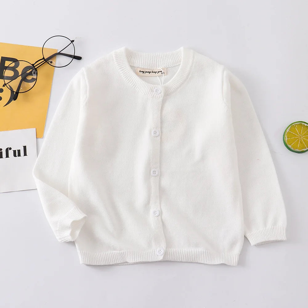 100% Cotton Boys Girls Sweaters Cardigans Kids Toddler Baby 1 2 3 4 5 6 7 8 9 Years Buttons Knitwear Spring Autumn Knitting Tops