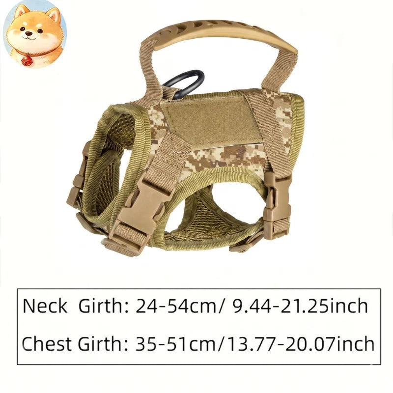 Pet Harness Set for Cat Puppy 3m Retractable Leash Tactical Vest No Pull Breathable Summer for Small Medium Dogs Cats Outdoor