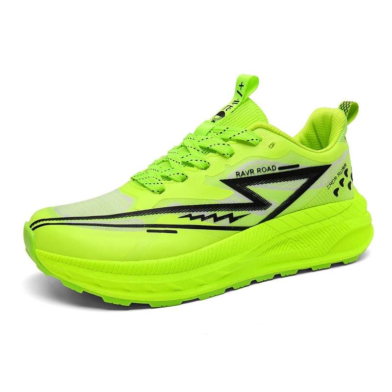 Men Sports Shoes Wide Toe Box Running Sneakers Women Thick Soled Anti Slip Cushion Shock-absorbing Training Carbon Plate Shoes