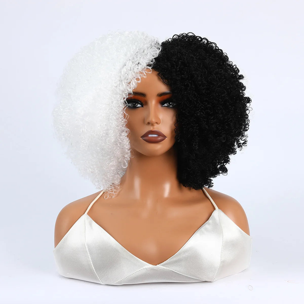 Women's Wigs African Fashion Bold Curls Synthetic Fiber Wigs