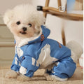 Dog Clothes Parkas Autumn and Winter Splash-proof Puppy Warm Four-legged Cotton Clothes Pet Outdoor Waterproof Clothing Teddy