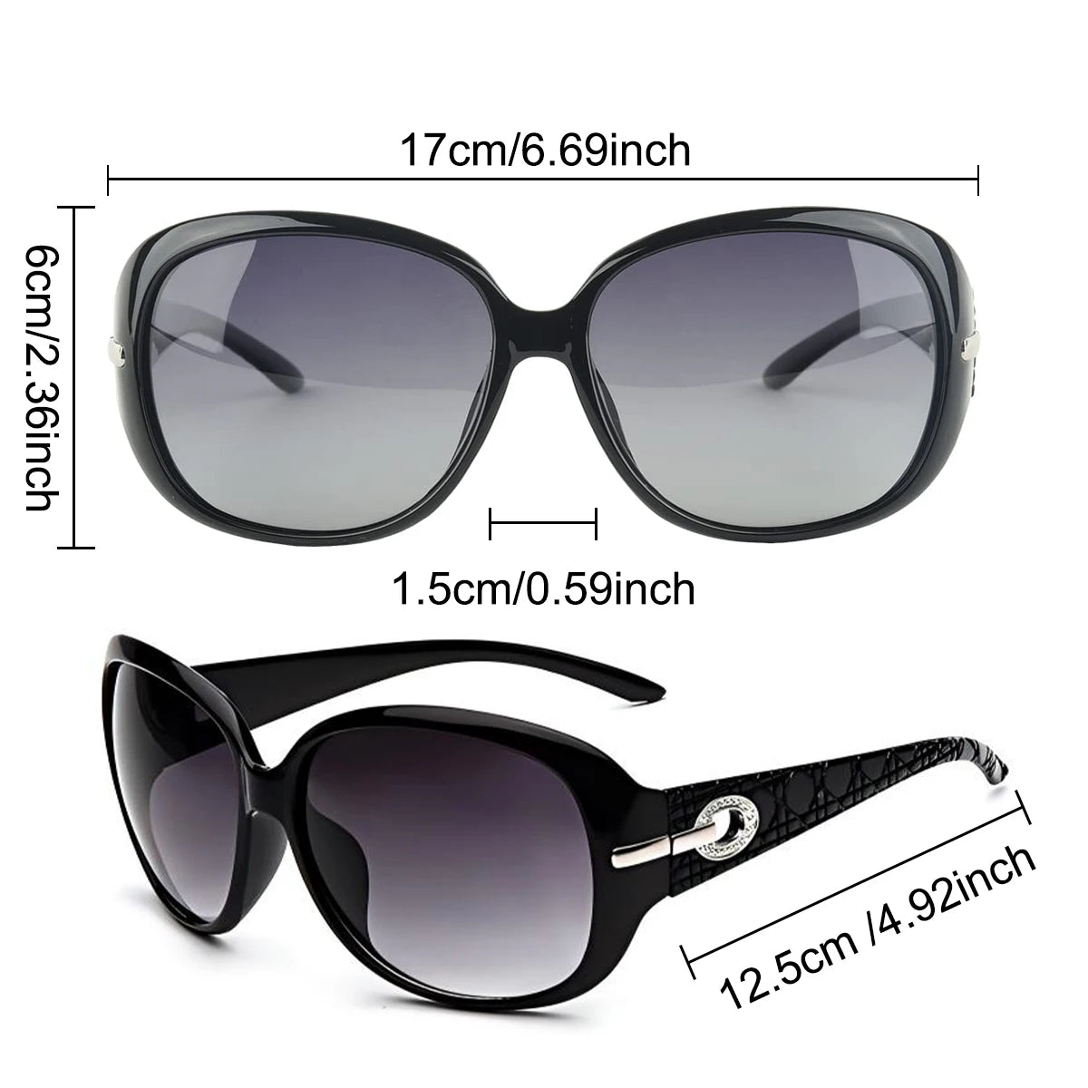 Trendy Sunglasses Women Polarized Sunglasses Oversized Ladies Sun Glasses Female Eyewear S09
