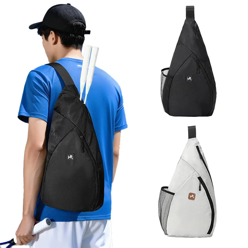 Sports Sling Bag Tennis Badminton Racket Bag Outdoor Sport Fitness Bag Men Women Shoulder Cross-Body Bag Large Capacity Backpack