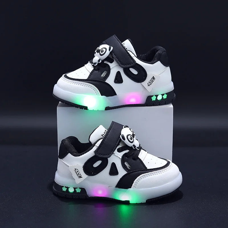 Kid Sneakers 2026 Autumn New Light Up Kid Shoe Trend Boy Sneakers Cute Girl Shoe Fashion Tennis Female Designer Shoe Кроссовки