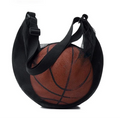 1 Pcs Single Ball Bag With Zipper Pocket Mesh Ball Storage Bag Sport Equipment Drawstring Sling Storage Net Carrying Basketball