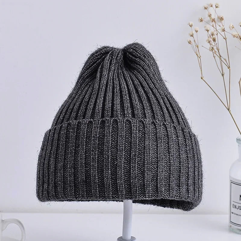 Korean Kids Hats for Girls Boys Crochet Bonnet Toddler Girl Cap Children Baby Photography Props Children Accessories Stuff