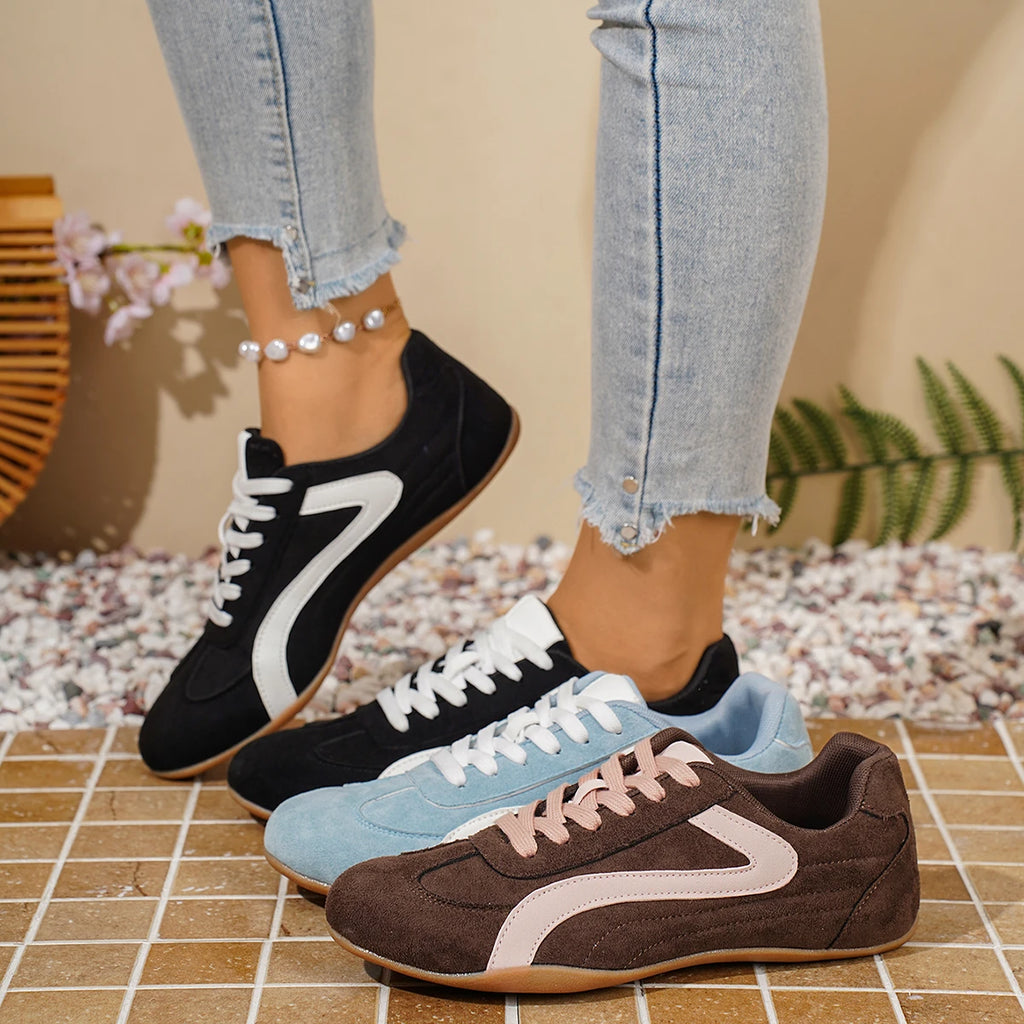 Casual Women Anti Slip Sneakers Fashion 2026 New Spring and Autumn Comfortable Outdoors Lace Up Walking Sports Shoes for Women