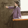 Kids Winter Wool Blend Coats Vintage Fashion Teen Girls Beige Long Jackets Warm Outerwear Thick Jacket Child 6 8 10 12 Years Old