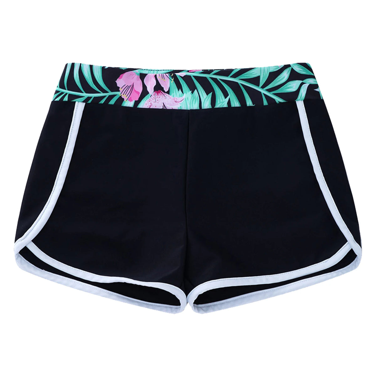 Kids Girls Swim Shorts Printed Swimwear Summer Fashion Shorts Pants Children's Beach Pool Swimming Rash Guard Bathing Suit