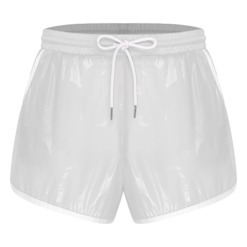 Swimwear Mens Waterpoof Shorts Swim Trunks Swimming Bathing Suit Elastic Waistband with Drawstring Seams Shorts with Pockets