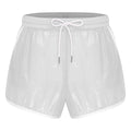 Swimwear Mens Waterpoof Shorts Swim Trunks Swimming Bathing Suit Elastic Waistband with Drawstring Seams Shorts with Pockets
