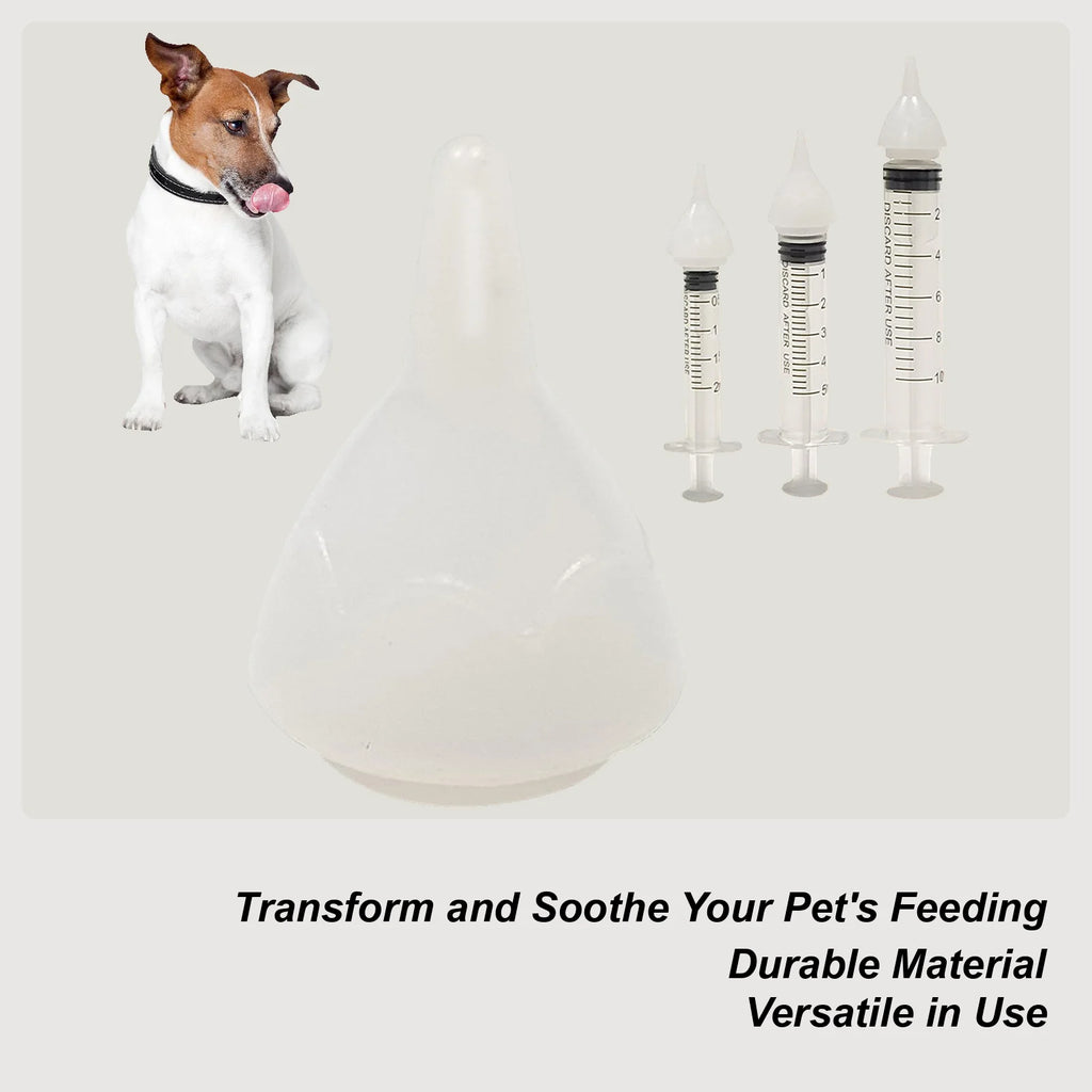 Silicone Pet Feeding Nipple Small Animals Feeding Pacifier Universal Pet Milk Feeder For Kittens Puppies Rabbits