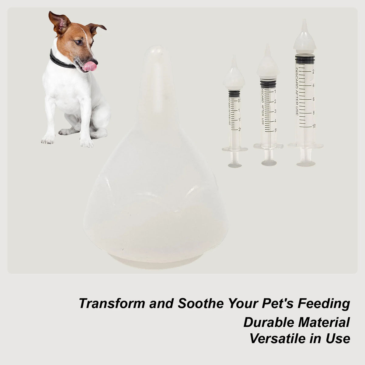 Silicone Pet Feeding Nipple Small Animals Feeding Pacifier Universal Pet Milk Feeder For Kittens Puppies Rabbits