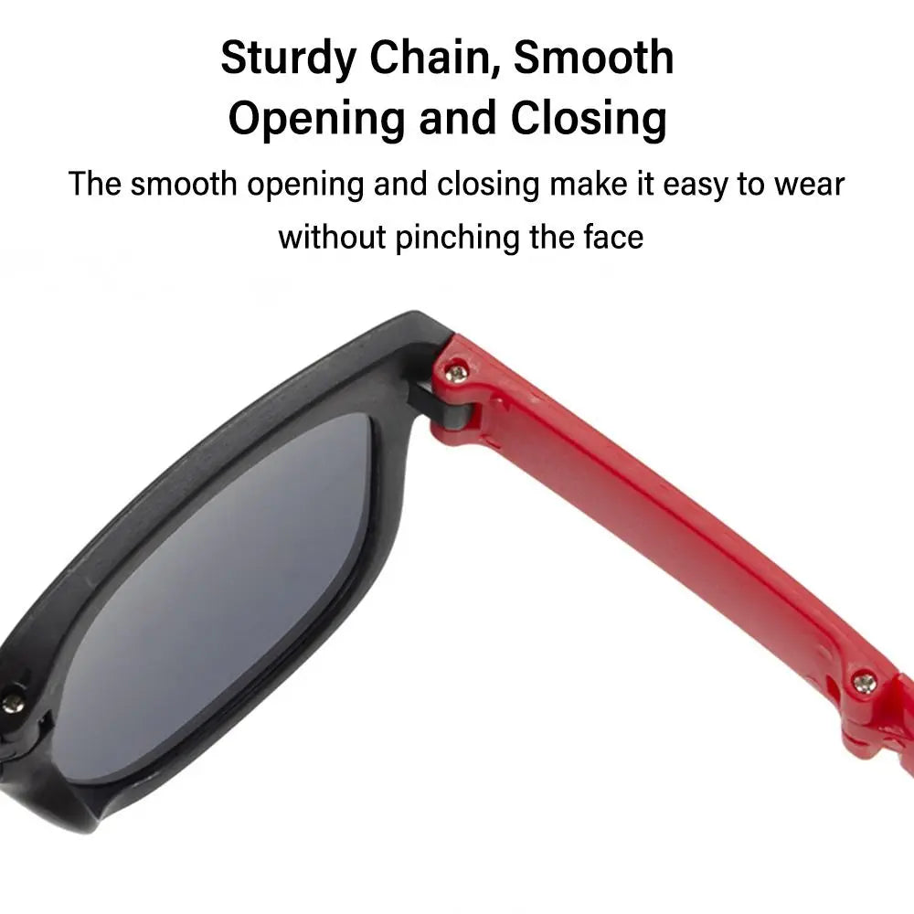 Fashion Square Frame Kids Sunglasses Fashion UV 400 Outdoor Foldable Sunglasses Children Eyewear for Toddler Boys and Girls