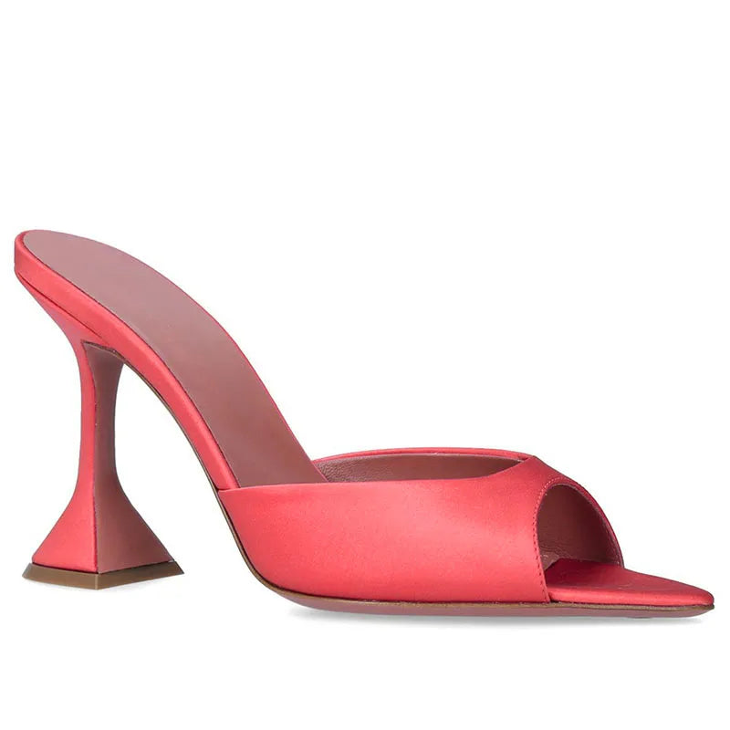 High Quality Pointed Toe Shoes Ladies High Heel Mules Womens Heels Heeled Sandals