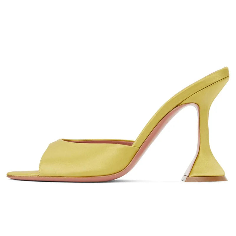 High Quality Pointed Toe Shoes Ladies High Heel Mules Womens Heels Heeled Sandals